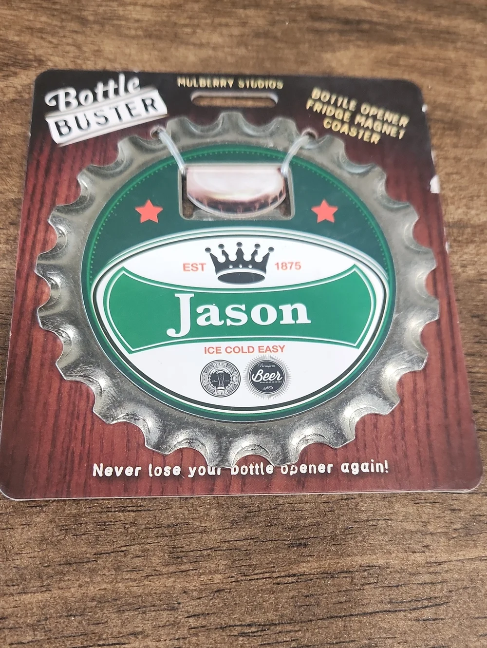 Jason Green Bottle Buster Bottle Opener Magnet